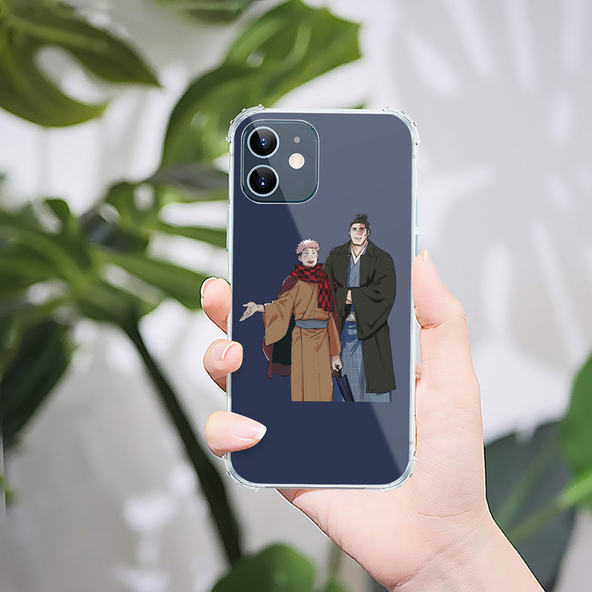 （画像用） 呪術廻戦 Jujutsu Kaisen 【iPhone 12シリーズ対応】透明スマホケース（クリアソフトケース）